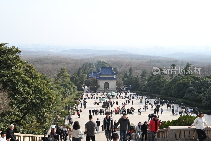 中山陵景区游客景象