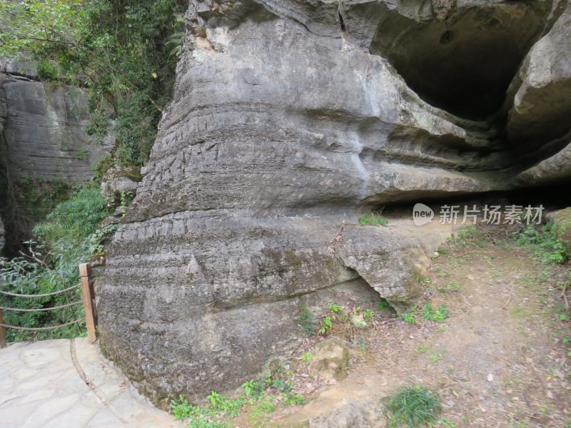 湖北恩施梭布垭石林旅游风景