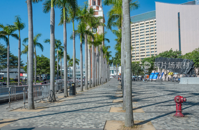 香港尖沙咀城市公园钟楼建筑