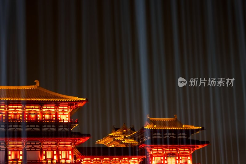 古建筑灯光亮化夜景