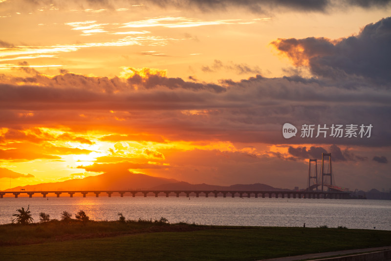 深中通道马鞍岛日出风光