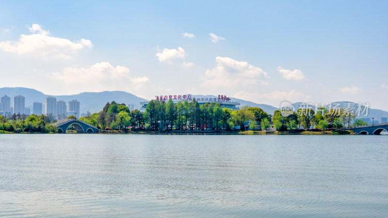 湖北黄石磁湖情人路风景