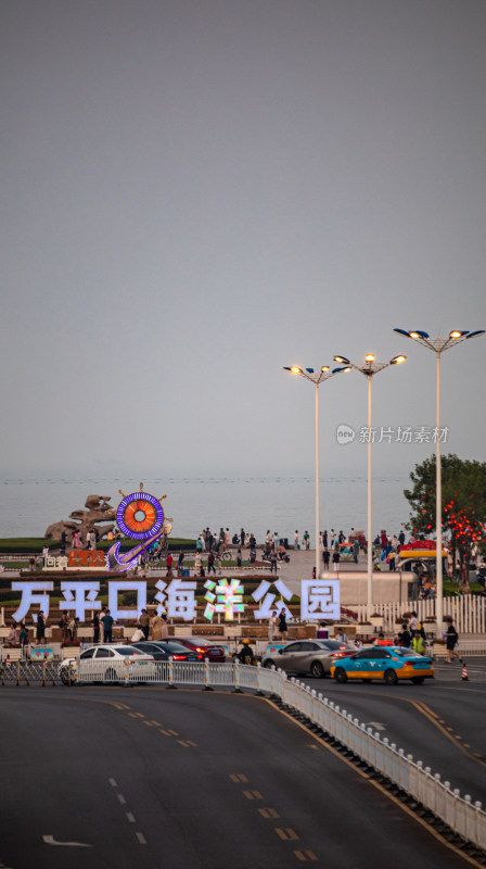 山东日照万平口海滨海岸景观