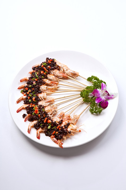 豆豉串串虾