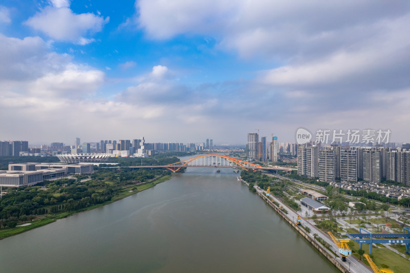 广东佛山城市建设航拍图