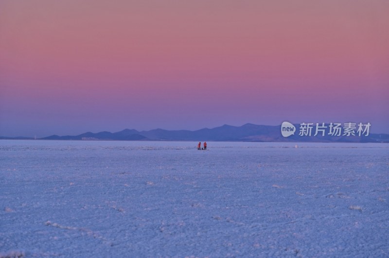 大连夏家河子 冰海上的黄昏