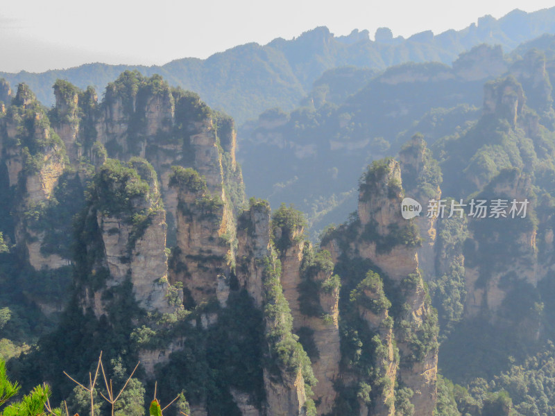 中国湖南张家界国家森林公园旅游风光