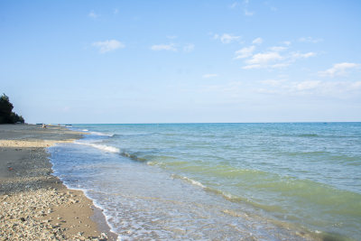 涠洲岛看海海边蓝色治愈海洋