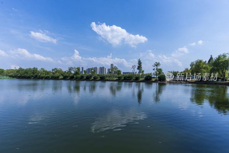 武汉蔡甸汤湖公园生态园林风景