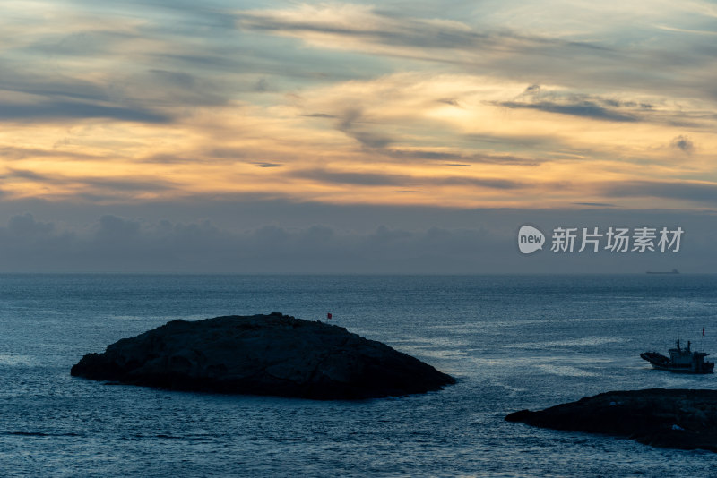 海边的落日