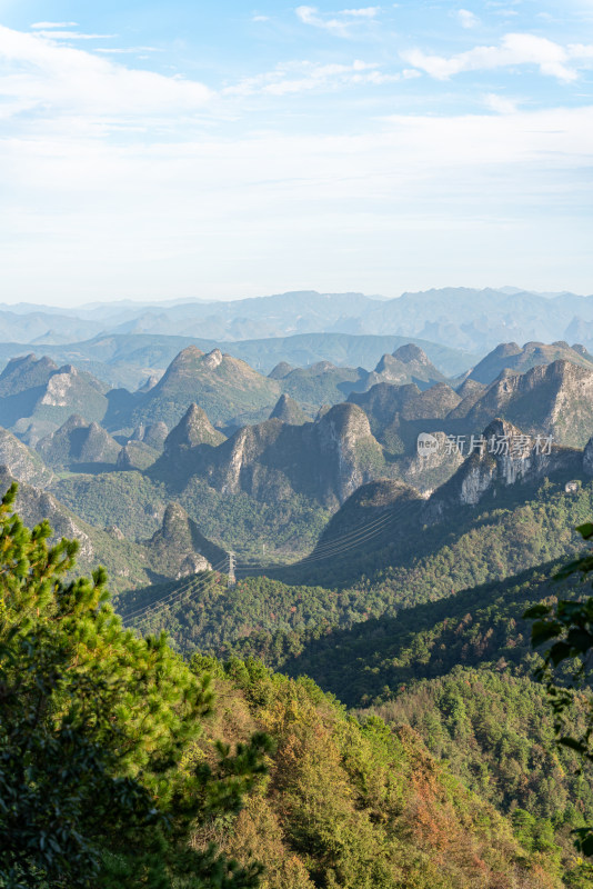 桂林喀斯特地貌，尧山风景