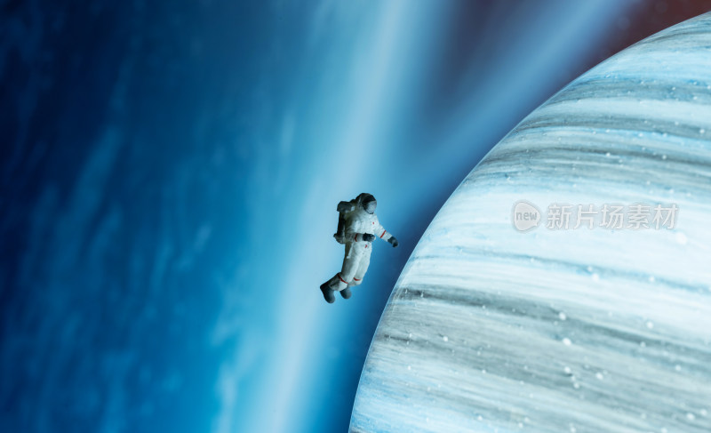 宇航员遨游外太空