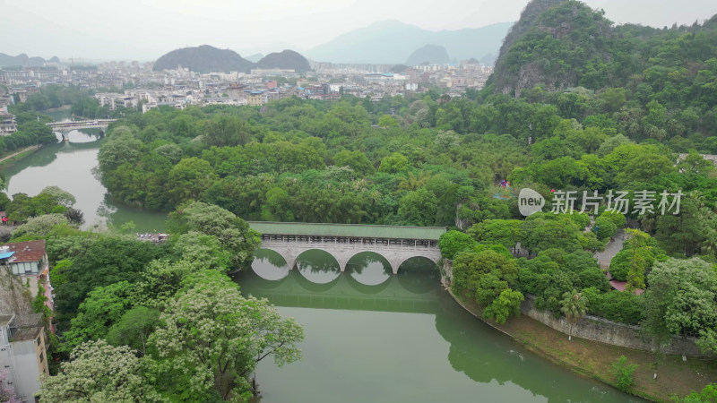 广西桂林七星景区4A景区航拍