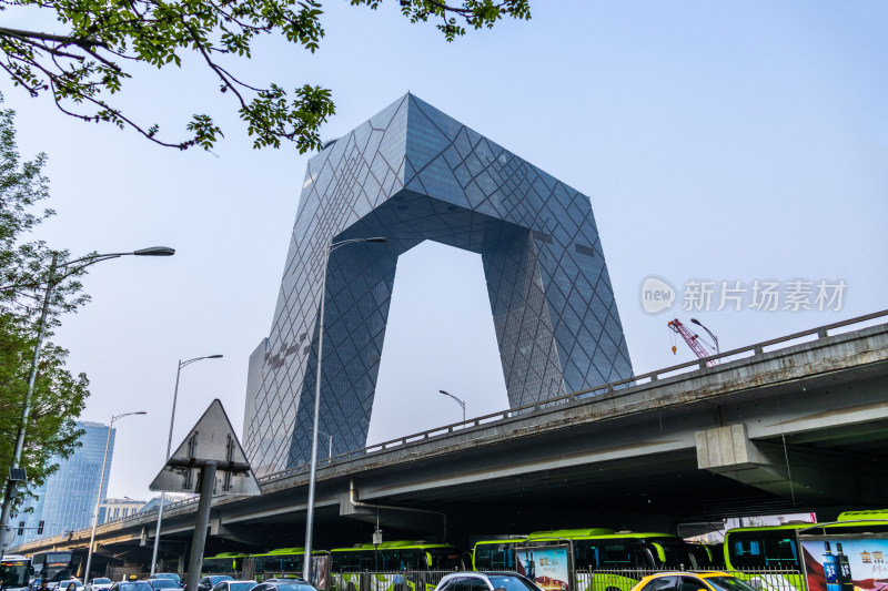 北京CBD国贸中央电视台大楼地标建筑