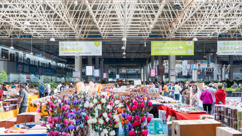 国庆假期云南昆明的斗南花市