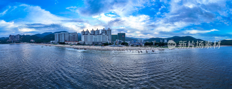 南澳岛青澳湾航拍全景图