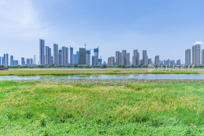 武汉洪山区杨春湖公园风景