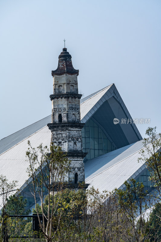 浙江绍兴书圣故里大善塔景点景观