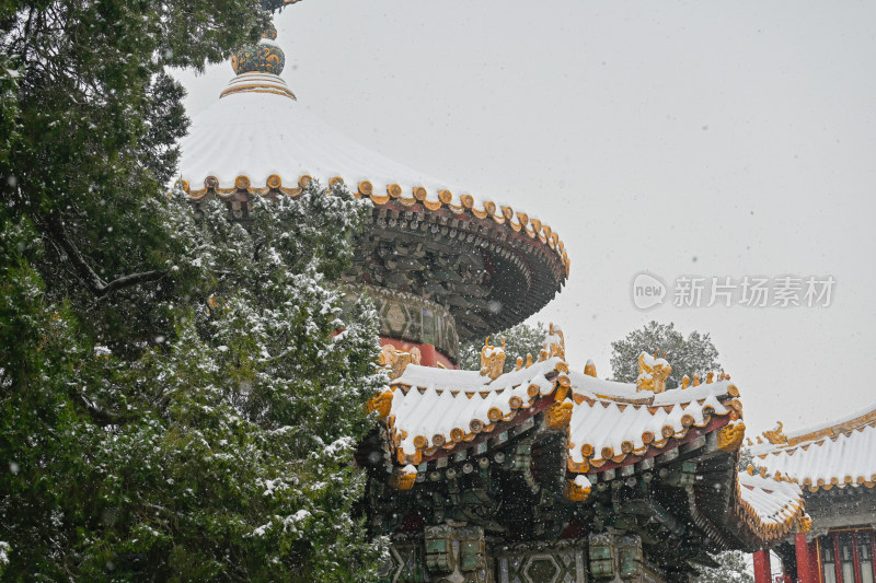 故宫博物院冬日雪景