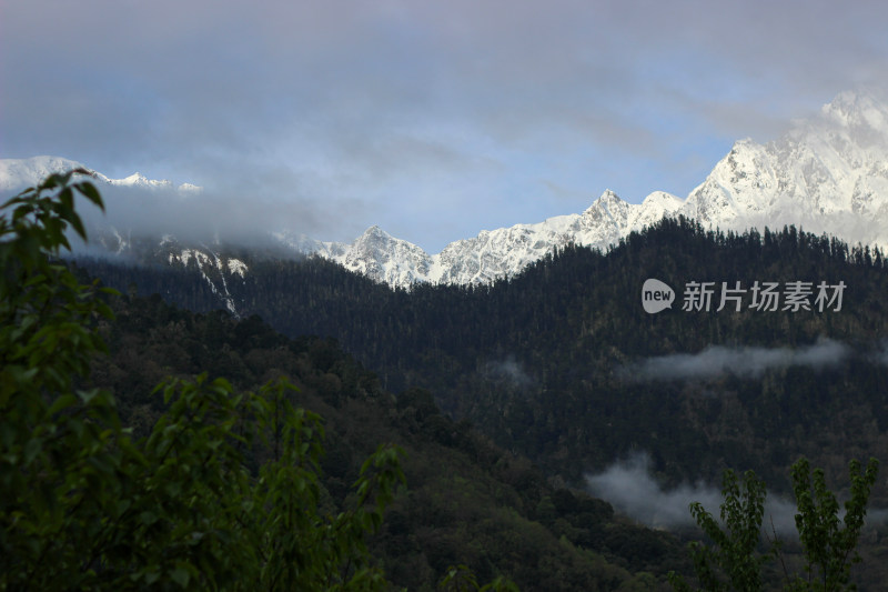 西藏林芝地区G318川藏公路沿途高原风光