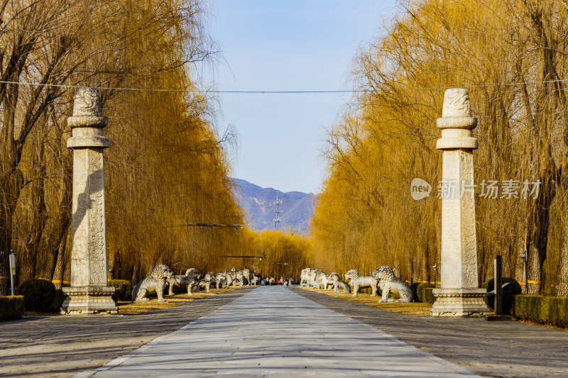 北京昌平区十三陵神道景区神路