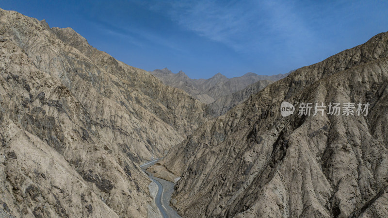 帕米尔高原千年古道塔莎古道山脉峡谷戈壁滩