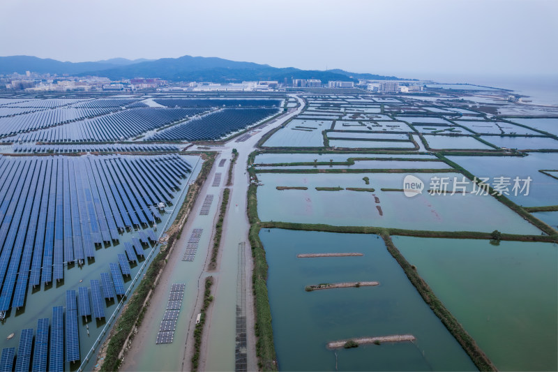 广东珠海海上新能源光伏发电站航拍
