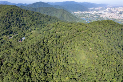 广东肇庆鼎湖山风景区航拍摄影图