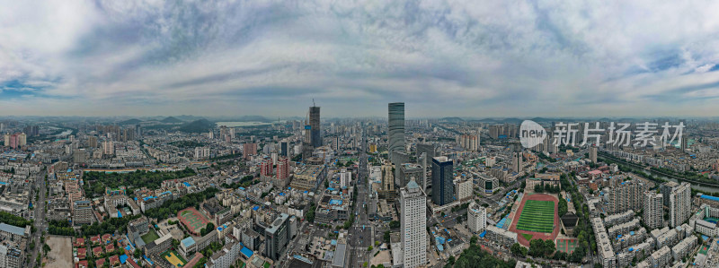 江苏徐州城市风光航拍全景图