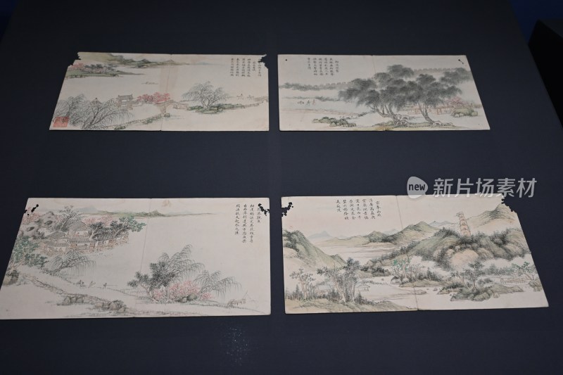 中式山水古画作品展示