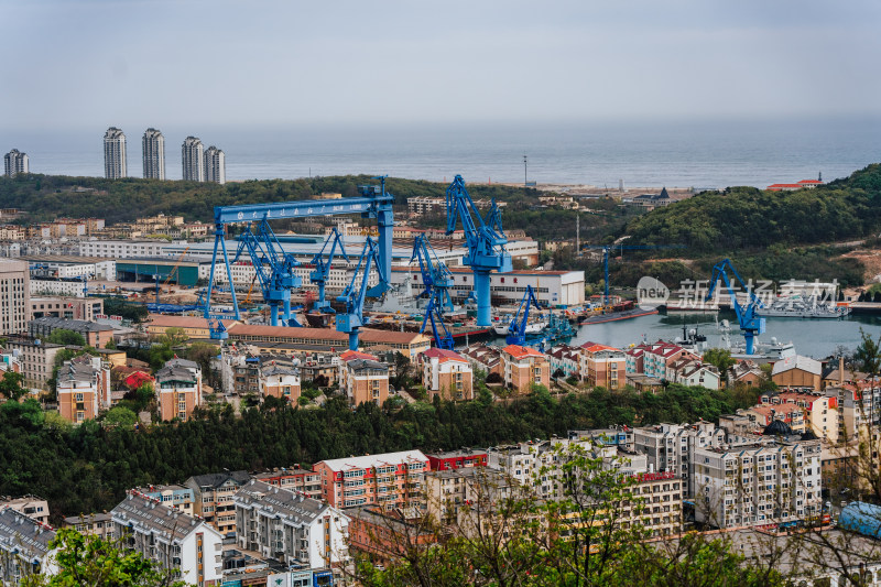 大连旅顺市区城景