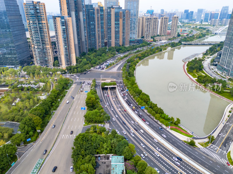 成都城市建筑航拍图