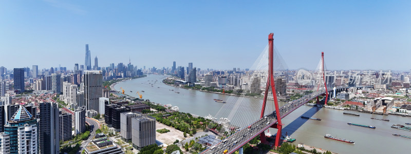 上海杨浦大桥全景