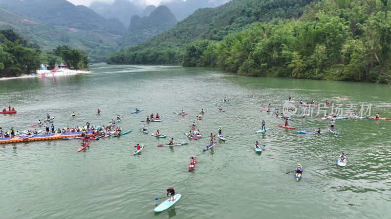 水上运动  浆板比赛  水上竞技