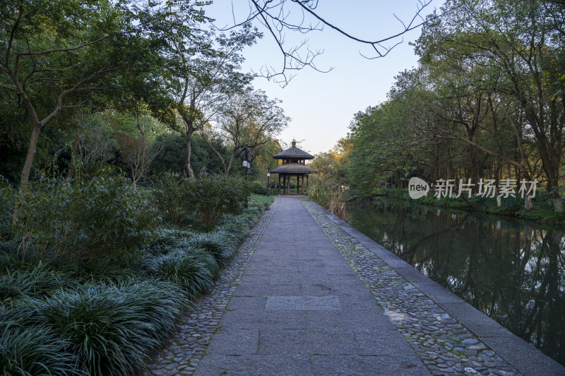 杭州西湖茅家埠江南水乡风景