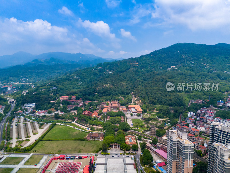 福建莆田南山广化寺航拍图