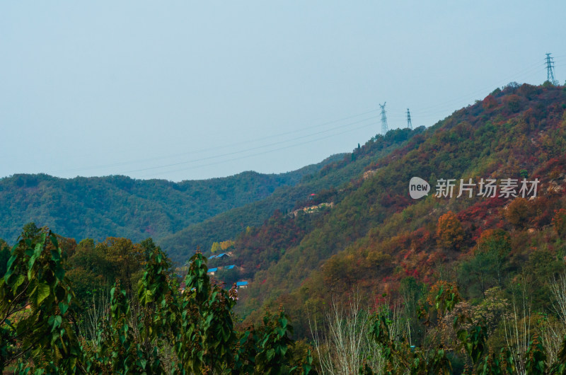 河南洛阳白云山，秋天风景