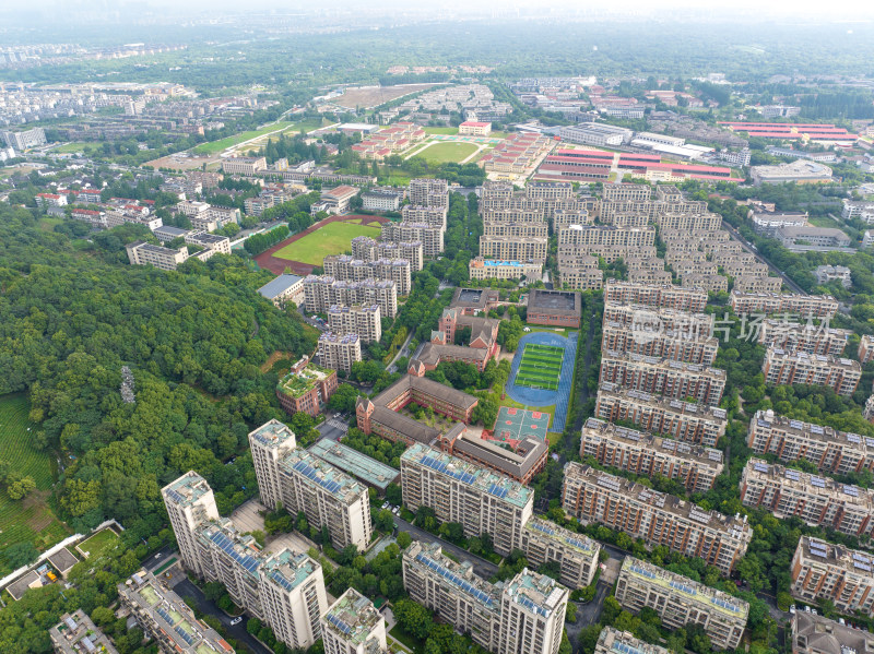 航拍杭州和家园小学