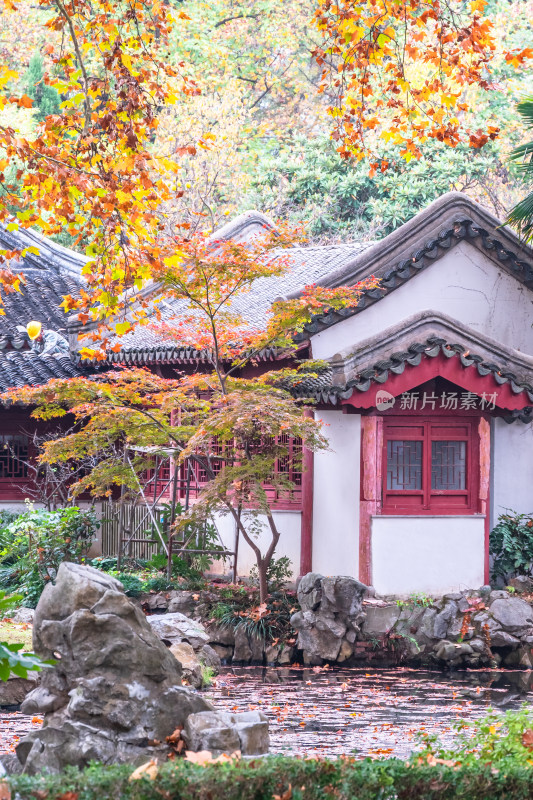 南京钟山风景名胜区明孝陵中的建筑风景