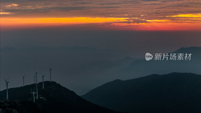 浙江台州括苍山日出云海