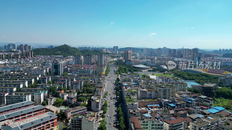 航拍江西宜春大景宜春建设