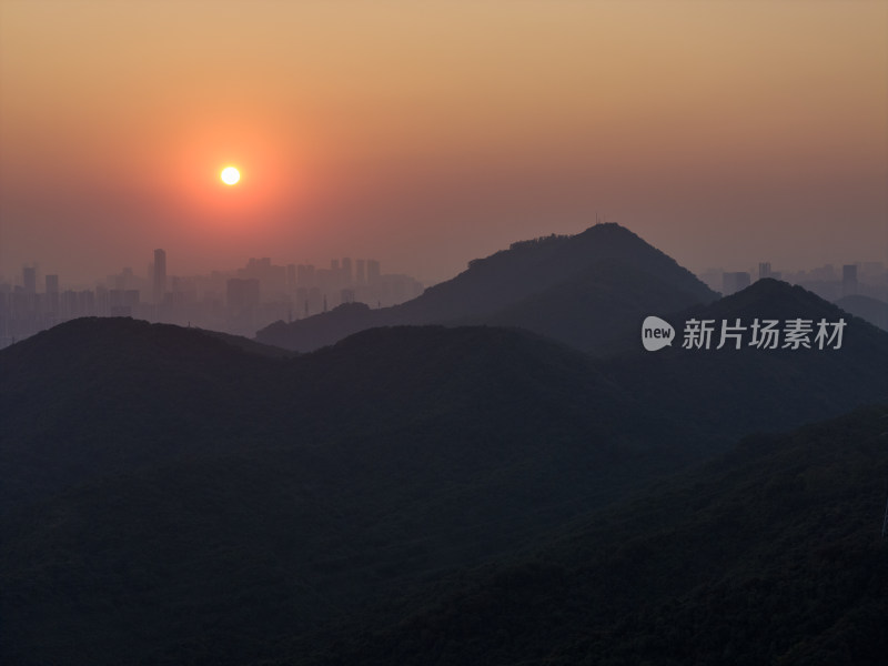 梅林后山深圳罗湖福田景色