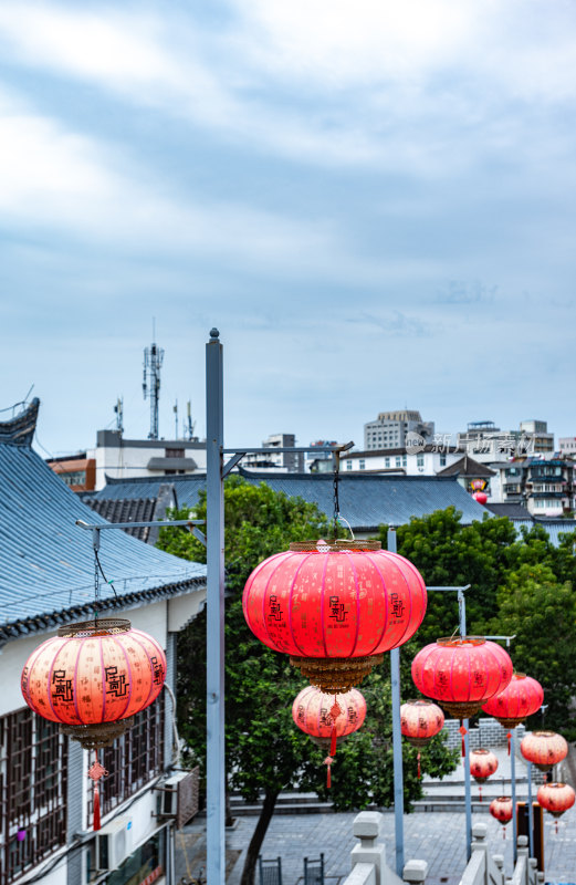 江苏徐州户部山戏马台古建筑群景点景观