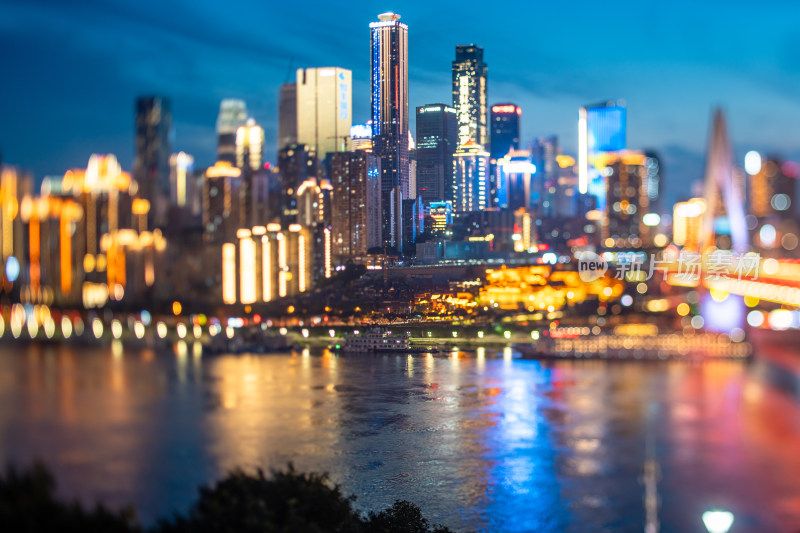 重庆城市天际线夜景