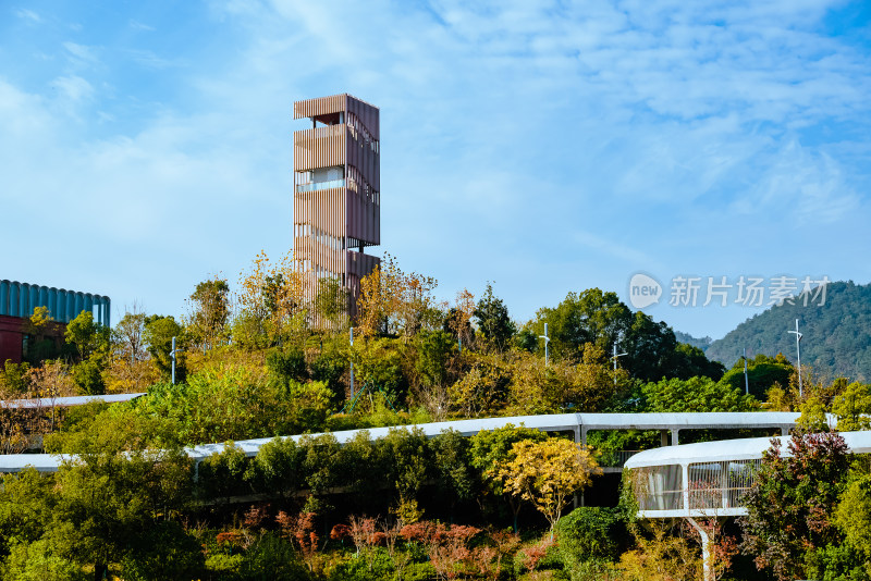 浙江宁波院士中心建筑风景