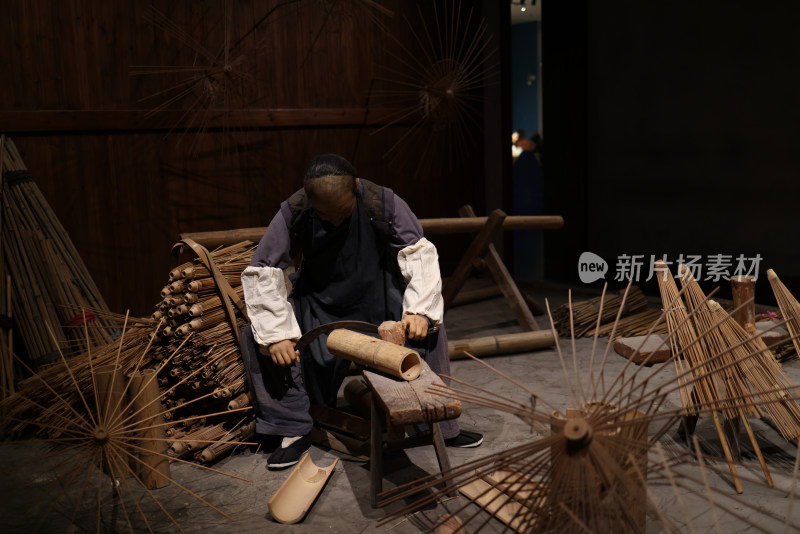 中国伞博物馆制伞工艺技术展示