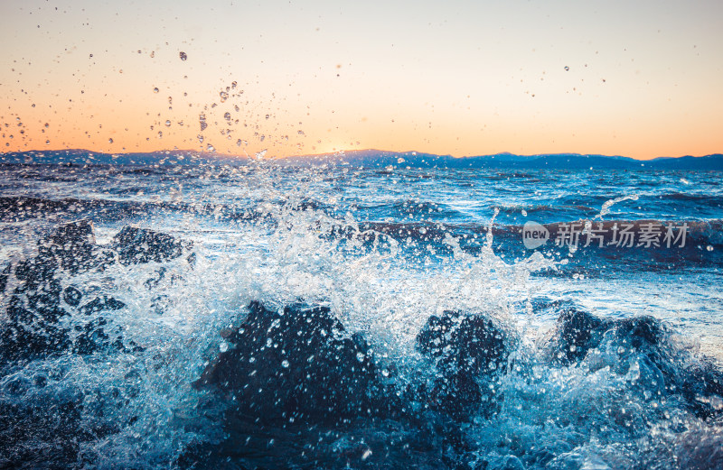 海滩沙滩海岸线