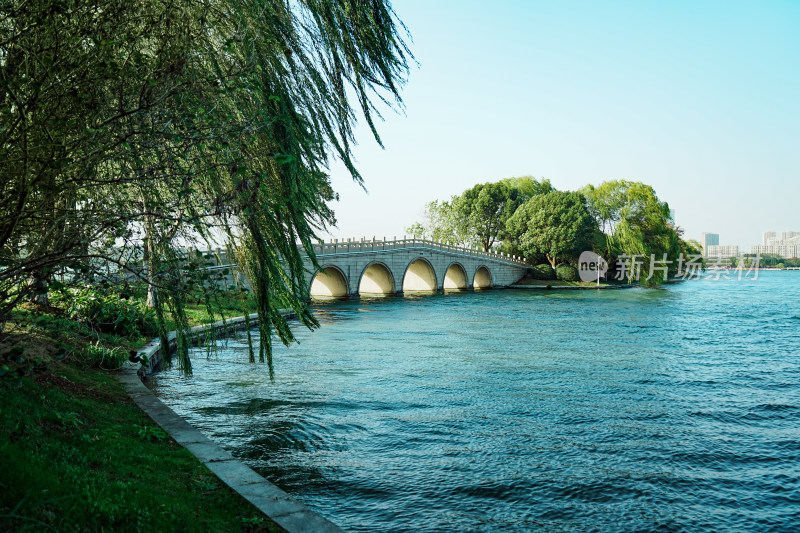 苏州石湖景区杨堤