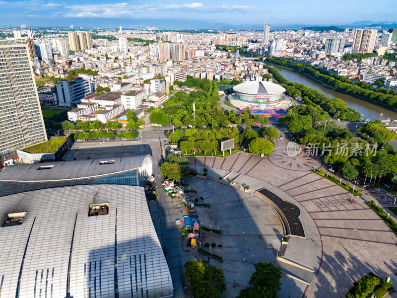 玉林城市风光航拍图