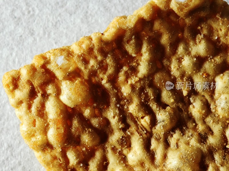 美味的饼干特写